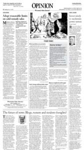 “Youths shout vulgarities and act with no regard or respect for fellow passengers.” KRISTA KAY, Your Views A6 • Tuesday, May 10, 2005