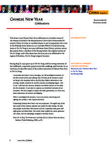 China Lesson 1  Chinese New Year Recommended for Elementary Grades