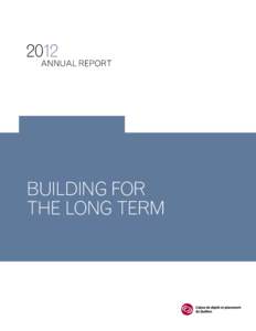 2012  Building for the long term  2