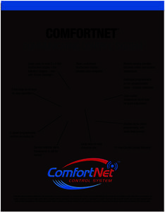 COMFORTNET  TM COMMUNICATING CONTROL SYSTEM Large, easy-to-read 3 x 4 inch