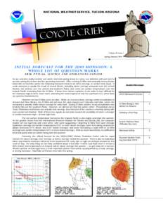 NATIONAL WEATHER SERVICE, TUCSON ARIZONA  r e i r