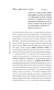 Poder Judicial de la Nación  Simón Pedro Bracco