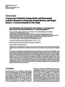 Hindawi Publishing Corporation Arthritis Volume 2012, Article ID[removed], 9 pages doi:[removed][removed]Clinical Study