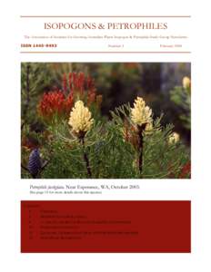 Flora of New South Wales / Isopogon / Australian Native Plants Society / Proteaceae / I. petiolaris / Petrophile / Royal Botanic Gardens /  Cranbourne / Seed / Gardening / Eudicots / Proteales / Plant taxonomy