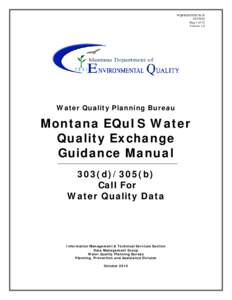 WQPBIMTSTECH[removed]Page 1 of 32 Version: 1.6  Water Quality Planning Bureau