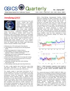 GSICS  Quarterly Global Space-based Inter-Calibration System