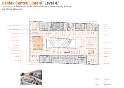 Halifax Central Library/ Level 4/  Local History & Reference/ Books of Remembrance/ Quiet Reading & Study/ Non-Fiction Collection/  Staff Area