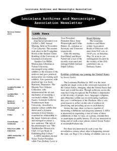 American Association of State Colleges and Universities / New Orleans / University of Louisiana at Lafayette / Archivist / Northwestern State University / Archive / Center for Louisiana Studies / Louisiana French / Louisiana / Geography of the United States / Association of Public and Land-Grant Universities