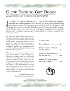 Guide Book An Annotated List of  to