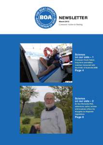 Newsletter March 2012 Consumer Action in Boating  Science