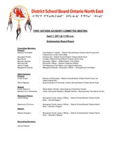 Smooth Rock Falls /  Ontario / Kapuskasing / Australian Aboriginal culture / Americas / History of North America / First Nations