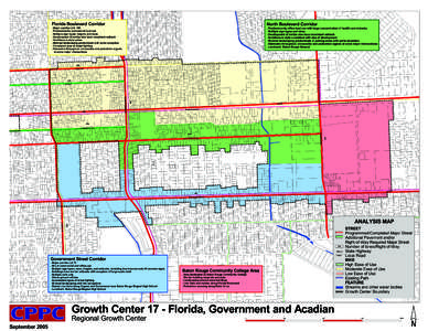 Florida Boulevard Corridor  North Boulevard Corridor  Major corridor U.S. 190 • Predominantly commercial land use