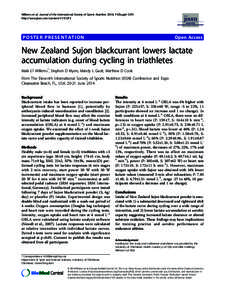 Willems et al. Journal of the International Society of Sports Nutrition 2014, 11(Suppl 1):P2 http://www.jissn.com/content/11/S1/P2 POSTER PRESENTATION  Open Access