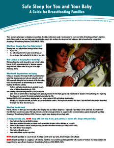 Safe Sleep for You and Your Baby A Guide for Breastfeeding Families ides ma by prov a