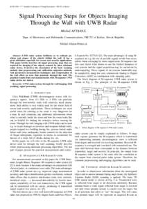 Wireless / Ultra-wideband / Synthetic aperture radar / Ground-penetrating radar / Continuous-wave radar / Beamforming / Radar MASINT / Radar engineering details / Radar / Technology / Telecommunications engineering