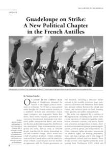 NACLA REPORT ON THE AMERICAS  update Guadeloupe on Strike: A New Political Chapter