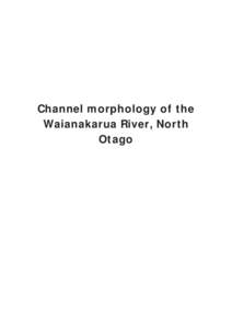 Sedimentology / North Otago / Water / River Dee / River / Waianakarua River / Geography / Geomorphology