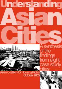 Understanding  Asian Cities Understanding Asian Cities