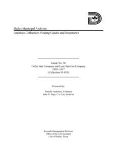 Dallas – Fort Worth Metroplex / Dallas / Henry D. Lindsley / Lone Star / Energy Future Holdings / Atmos Energy / Natural gas / Geography of Texas / Texas / Geography of the United States