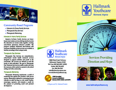 Hallmark Youthcare Richmond, Virginia Community-Based Programs