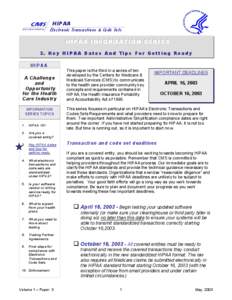 Microsoft Word - 3-Key HIPAA Dates and tips ver2.doc