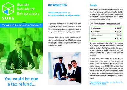 StartUp Refunds for Entrepreneurs Thinking of Starting a New Company?