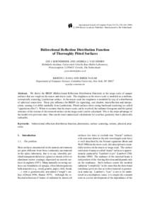 Radiometry / Physics / Optics / Nature / Bidirectional reflectance distribution function / Radiance / Reflection / Albedo / Scattering / Lambertian reflectance / Polar coordinate system / Irradiance