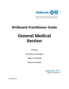 Preface Summary of Changes Table of Contents Service Contacts  September 2014
