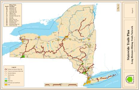 2010 Statewide Trails Plan - Figure 3 - Long Distance Hiking Trails Network