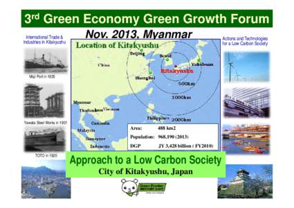 3rd Green Economy Green Growth Forum International Trade & Industries in Kitakyushu Nov. 2013, Myanmar