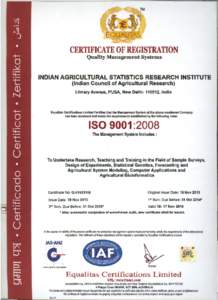 CERTIFICATE OF REGISTRATION Quality Management Systems