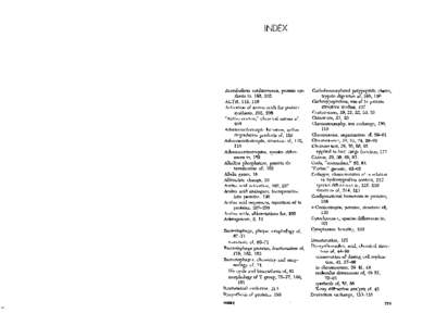 INDEX  mediterranea, protein synthesis in, 195, 203 ACTH, 115, 116 Activation of amino acids for protein