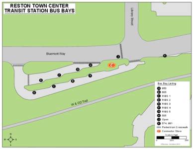 Library Street  RESTON TOWN CENTER TRANSIT STATION BUS BAYS  Bluemont Way