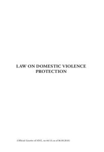 Law on Domestic Violence Protection 1