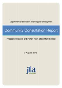 Community Consultation Report - Everton Park State High School