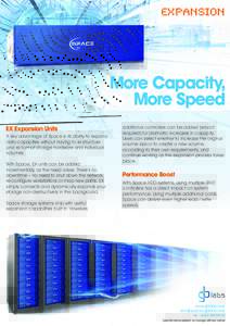 EXPANSION  More Capacity, More Speed EX Expansion Units A key advantage of Space is its ability to expand