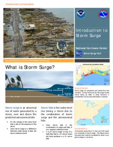 INTRODUCTION TO STORM SURGE  Introduction to Storm Surge National Hurricane Center Storm Surge Unit