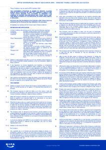 BRITISH INTERNATIONAL FREIGHT ASSOCIATION (BIFA) - STANDARD TRADING CONDITIONS 2005 EDITION  These Conditions may be used by BIFA members ONLY THE CUSTOMER’S ATTENTION IS DRAWN TO SPECIFIC CLAUSES HEREOF WHICH EXCLUDE 