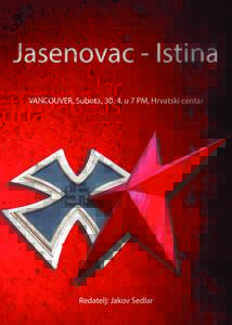 jasenovac - istina - plakat - Vancouver