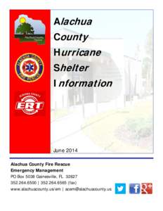 Microsoft Word - Alachua County Shelter Information p2_3 2014