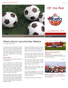 ALBERTA SOCCER NEWSLETTER  Issue 24 Off the Post