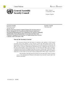 A[removed]S[removed]Third annual report of the International Criminal Tribunal for Rwanda