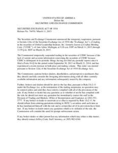 United States Securities and Exchange Commission / Financial system / 73rd United States Congress / Financial services / Financial markets / Securities Exchange Act / U.S. Securities and Exchange Commission / Broker-dealer / Securities and Exchange Commission / Finance / United States securities law / Financial economics