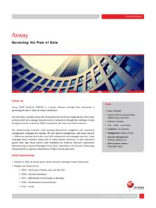 Investor Relations  Axway Governing the Flow of Data  About us