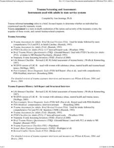 Trauma-Informed Screening and Assessment  1 of 2 file:///C:/Users/Gary/Documents/annafoundation%20Folder/TSA-ADUL...