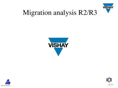 Migration analysis R2/R3  Migration analysis R2/R3 Phase 1  Phase 2