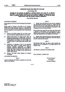 Law / Medical Devices Directive / Medical device / Restriction of Hazardous Substances Directive / Directive on intra-EU-transfers of defence-related products / European Union directives / Medicine / Technology