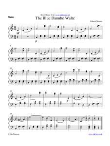 Sheet Music from www.mfiles.co.uk  Piano: The Blue Danube Waltz