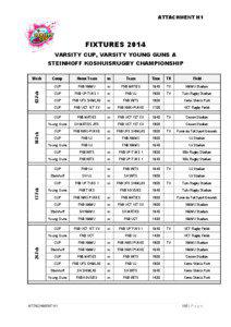 ATTACHMENT H1  FIXTURES 2014