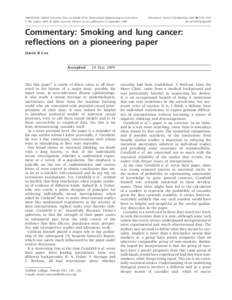 Published by Oxford University Press on behalf of the International Epidemiological Association ß The Author 2009; all rights reserved. Advance Access publication 22 September 2009 International Journal of Epidemiology 